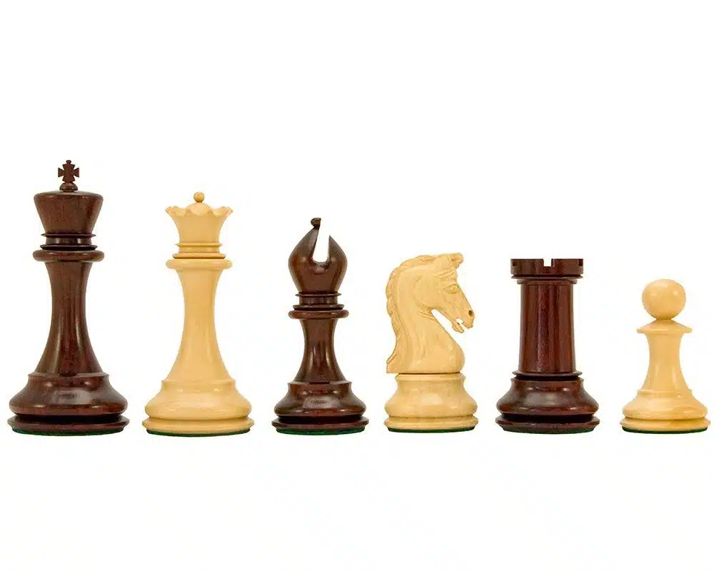 Jeu d'Échecs de Luxe série Eminence en Bois de Rose et Bois de Buis