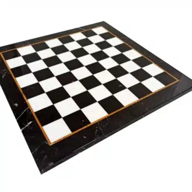Black and White Marble Chess Board