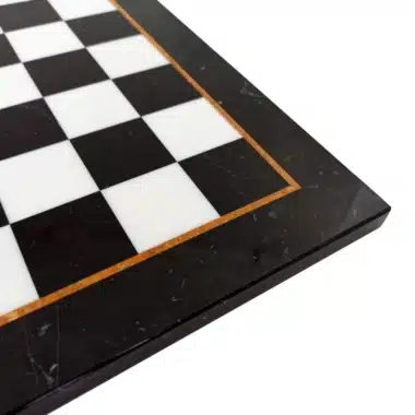 Alternative view of Black and White Marble Chess Board