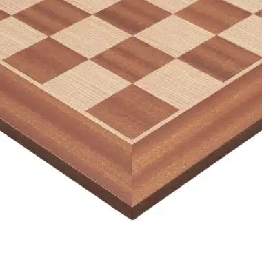 Échiquier en Bois d'Acajou et Bois de Bouleau