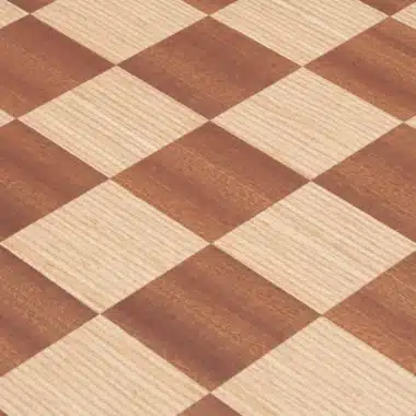 Échiquier en Bois d'Acajou et Bois de Bouleau