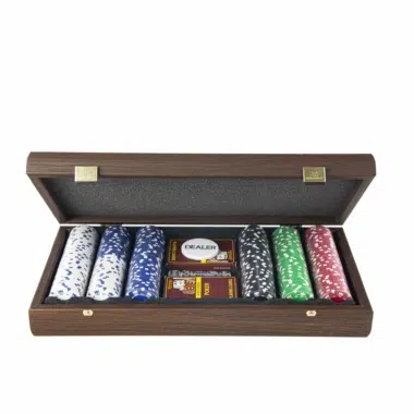 Poker Set – Dark Walnut Wood Case