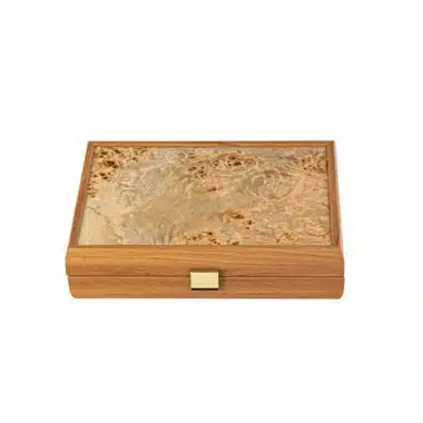 Domino Set - Lupo Burr Wood Box
