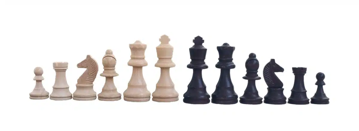 Wooden Staunton Chess Set with Genuine Italian Leather Chess Board and Storage Box - Image 5