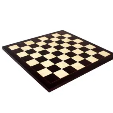 Hand-Inlaid Rosewood Chess Board