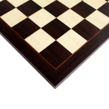 Alternative view of Hand-Inlaid Rosewood Chess Board