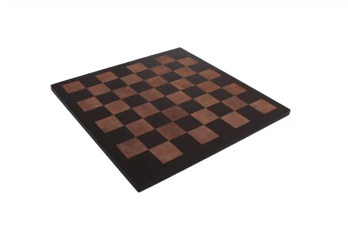 Wooden Staunton Chess Set with Genuine Italian Leather Chess Board and Storage Box - Image 6