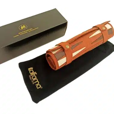 Roll-Up Chess, Draughts and Backgammon Set, Brown
