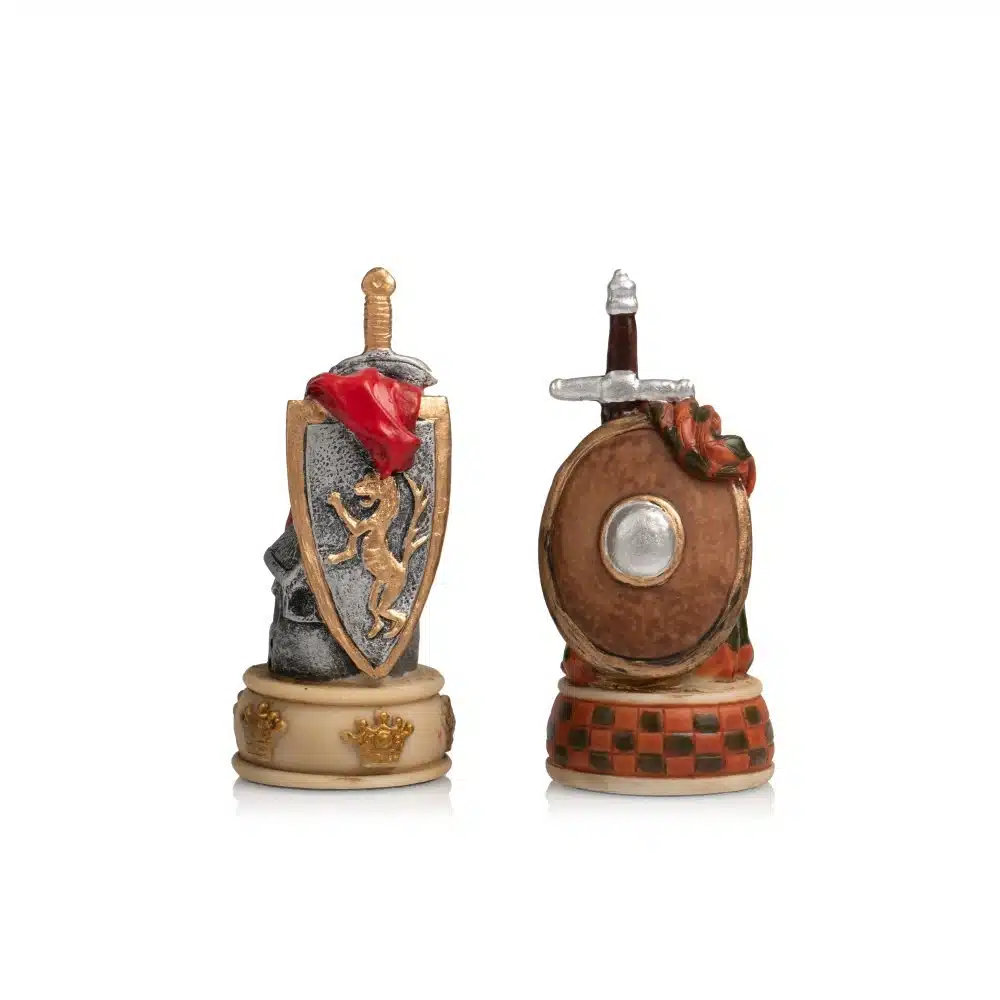 Scottish Wars of Independence Resin Chess Set & Faux Leather Chess Board - Image 19