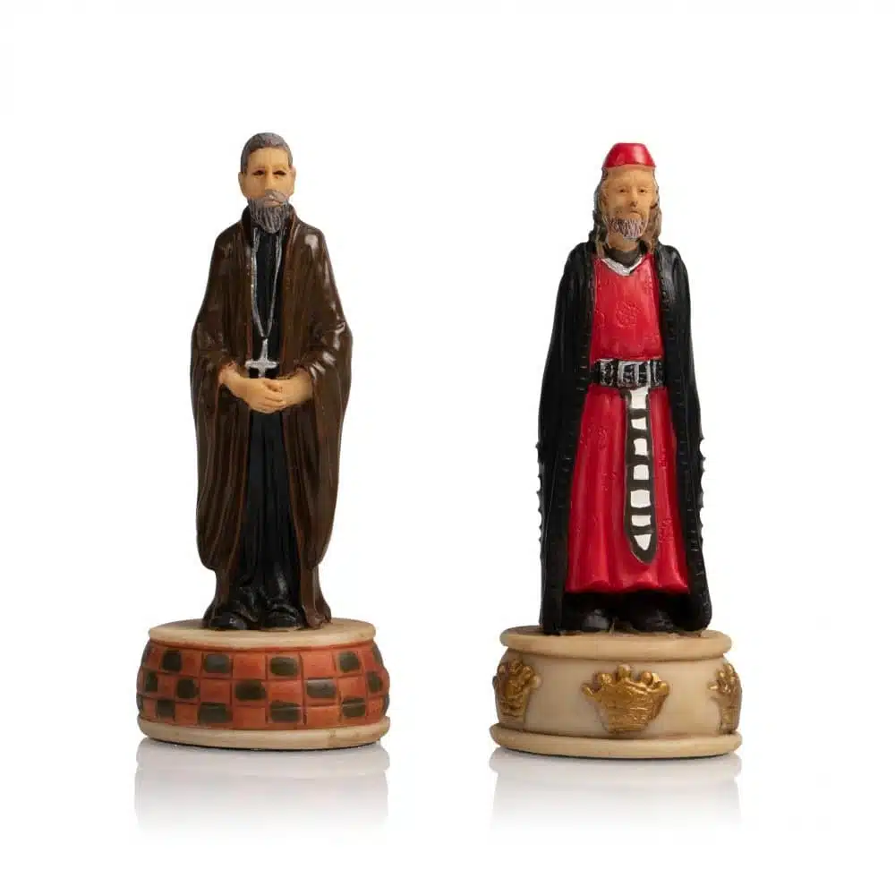 Scottish Wars of Independence Resin Chess Set & Faux Leather Chess Board - Image 17