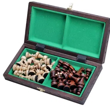 Alternative view of Folding Wooden Chess Set