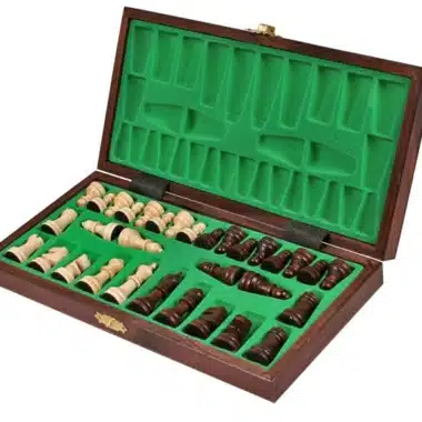 Alternative view of Wooden Student Chess Set with Storage