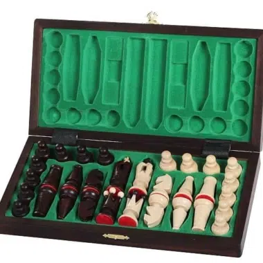 Alternative view of Foldable Wooden Travel Chess Set