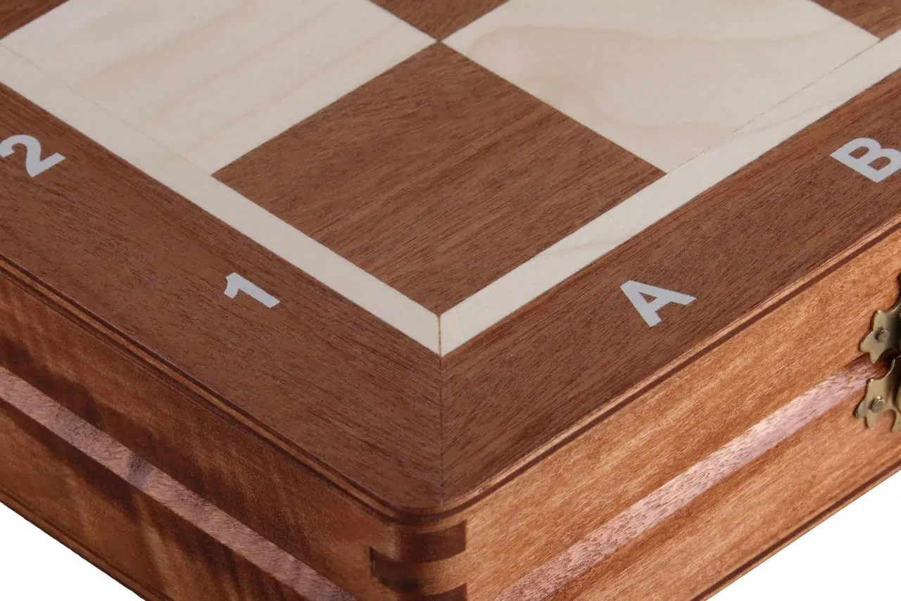 Folding Wooden Chess Board and Staunton Wooden Chess Pieces with Storage - Image 8
