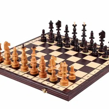 Giant Wooden Folding Chess Set and Board