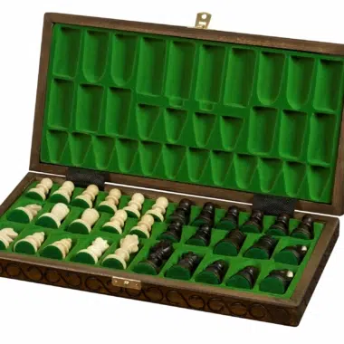 Alternative view of Folding Wooden Chess Set with Storage
