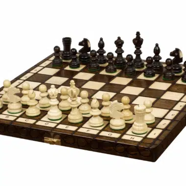 Folding Wooden Chess Set with Storage