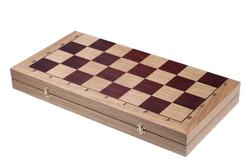 Large Carved Chess Pieces and Folding Wooden Chess Board with Storage - Image 7