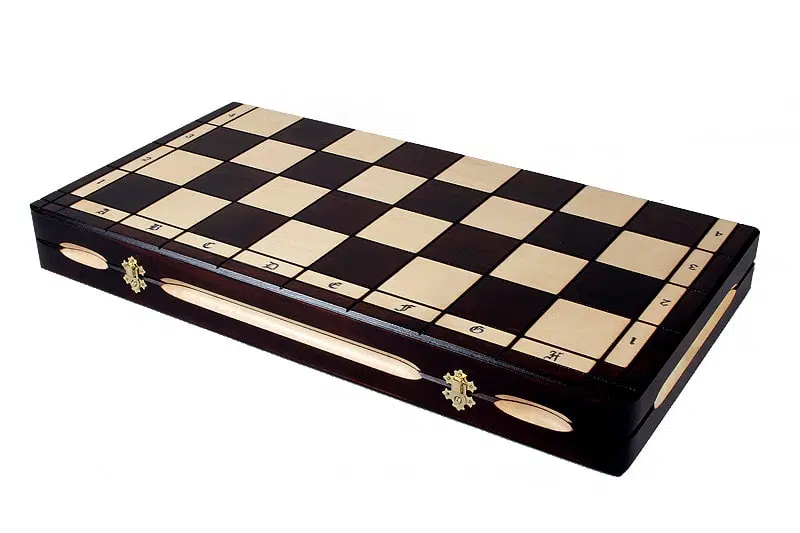 Large Carved Wooden Chess Pieces and Folding Wooden Chess Board with Storage - Image 8
