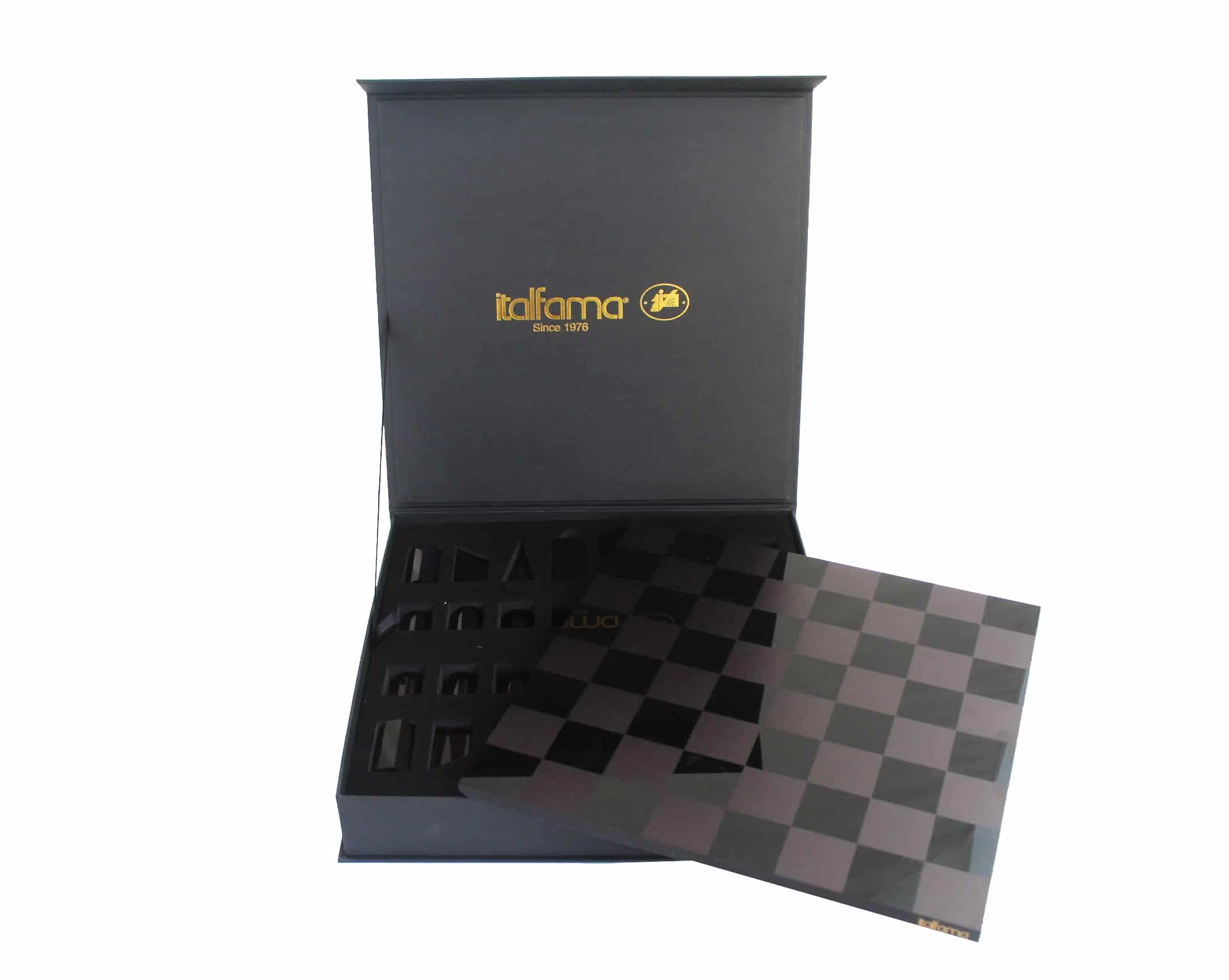 Cylindrical Chess Set and Plexiglass Chess Board with Storage - Image 5