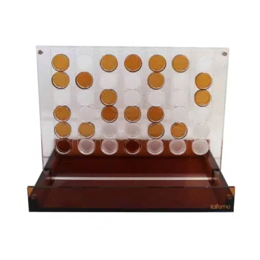 Original Connect 4 Board Game in Orange Plexiglass