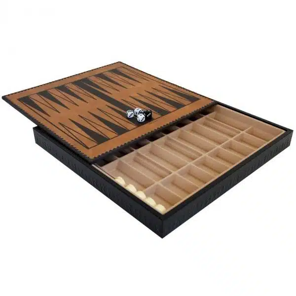 Hand-Painted Napoleon Chess Set and Faux Leather Chess Board with Storage - Image 7