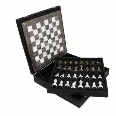 Alternative view of Grey and White Marble Chess Set 30x30cm