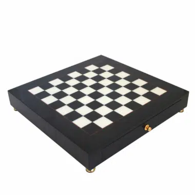 Black and White Chess Board on Stand
