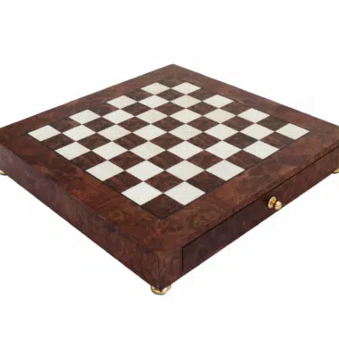 Alternative view of Wooden Chess Table with Storage Drawer