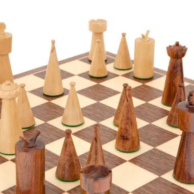 Alternative view of Art Deco Wooden Chess Set