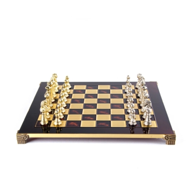 Alternative view of Staunton Metal Chess Set with Storage Box