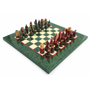 The Legend of Camelot 2 Chess Set with Maple Wood Chess Board
