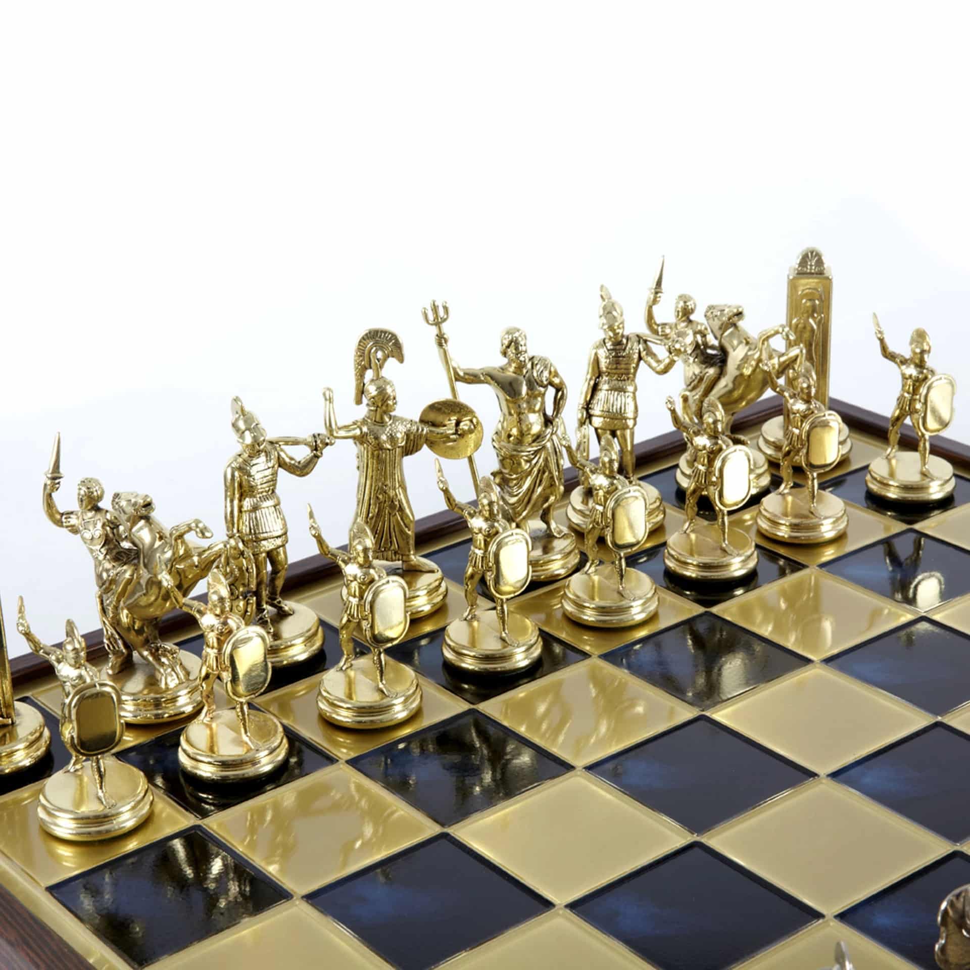 Large Greek Mythology Chess Set - Chess Board with Storage Compartment - Image 4