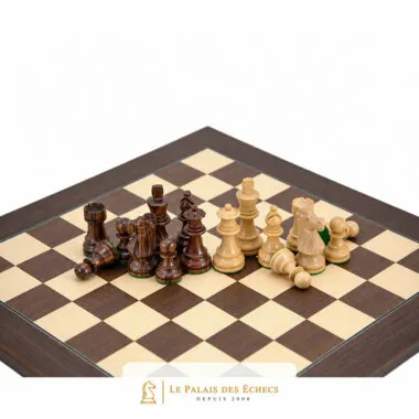 Intense playing situation with the French Knight chess set - Le Palais Des Echecs