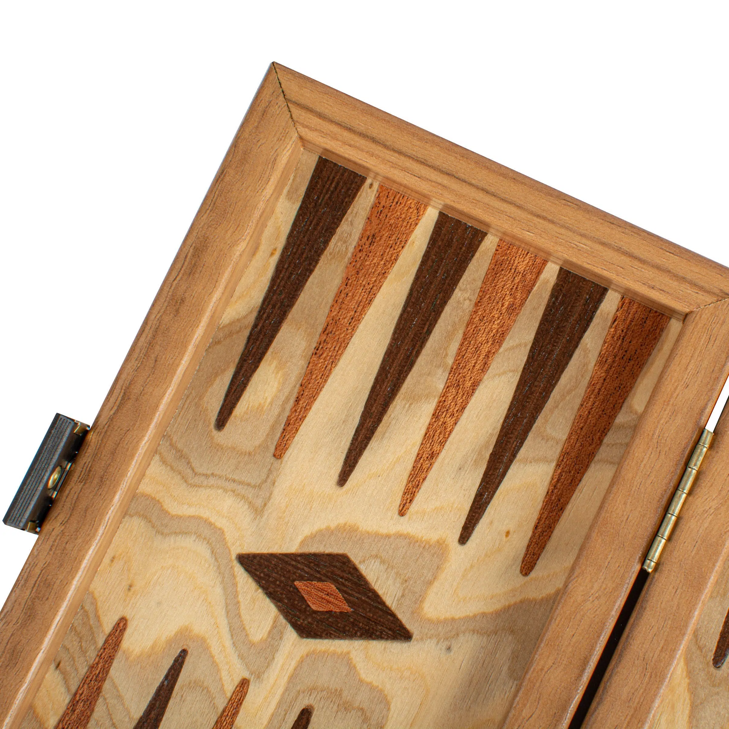 Small Natural Cork Backgammon Set, Cubic Design - Wooden Pieces - Image 7