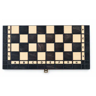 Folding wooden board of the Pearl Small chess set with dark and light squares - Le Palais Des Echecs