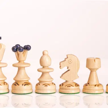 Positionnement stratégique des pièces sur le plateau - Jeu d'Échecs Luxe Pearl Insert Bleu sur Le Palais Des Echecs