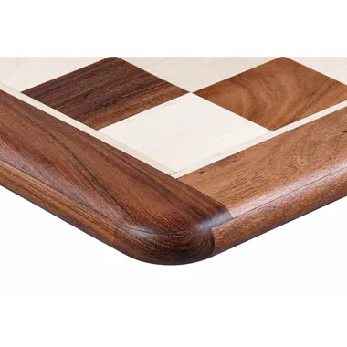 Detail of the edge of the chess board in noble wood - Le Palais Des Echecs
