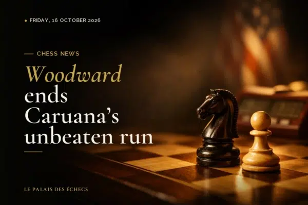 Woodward ends Caruana's unbeaten run