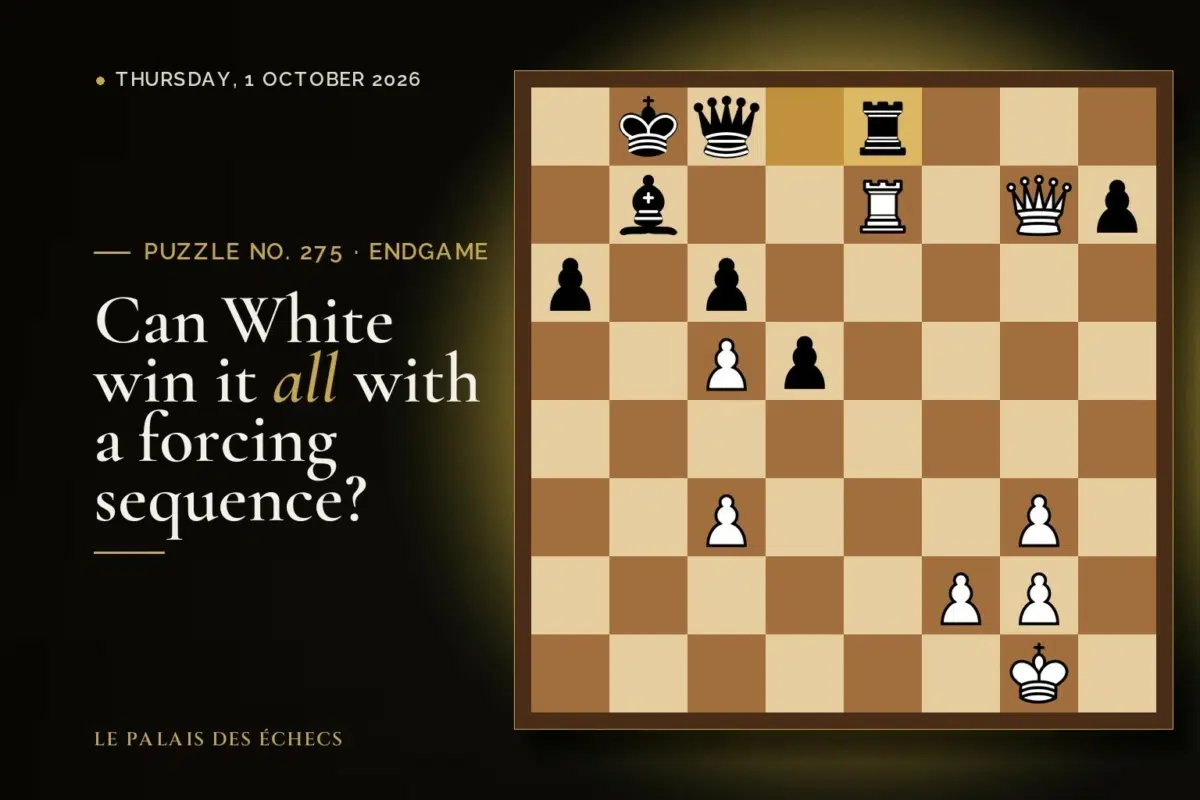 Position of chess puzzle No. 275: White to play and win