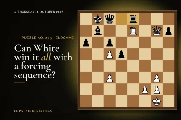 Position of chess puzzle No. 275: White to play and win