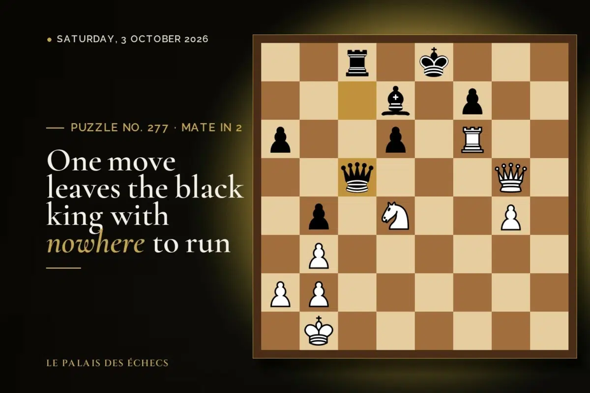 Position of chess puzzle No. 277: White to play and mate in 2