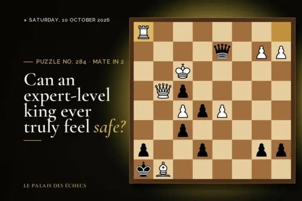 Position of chess puzzle No. 284: Black to play and mate in 2