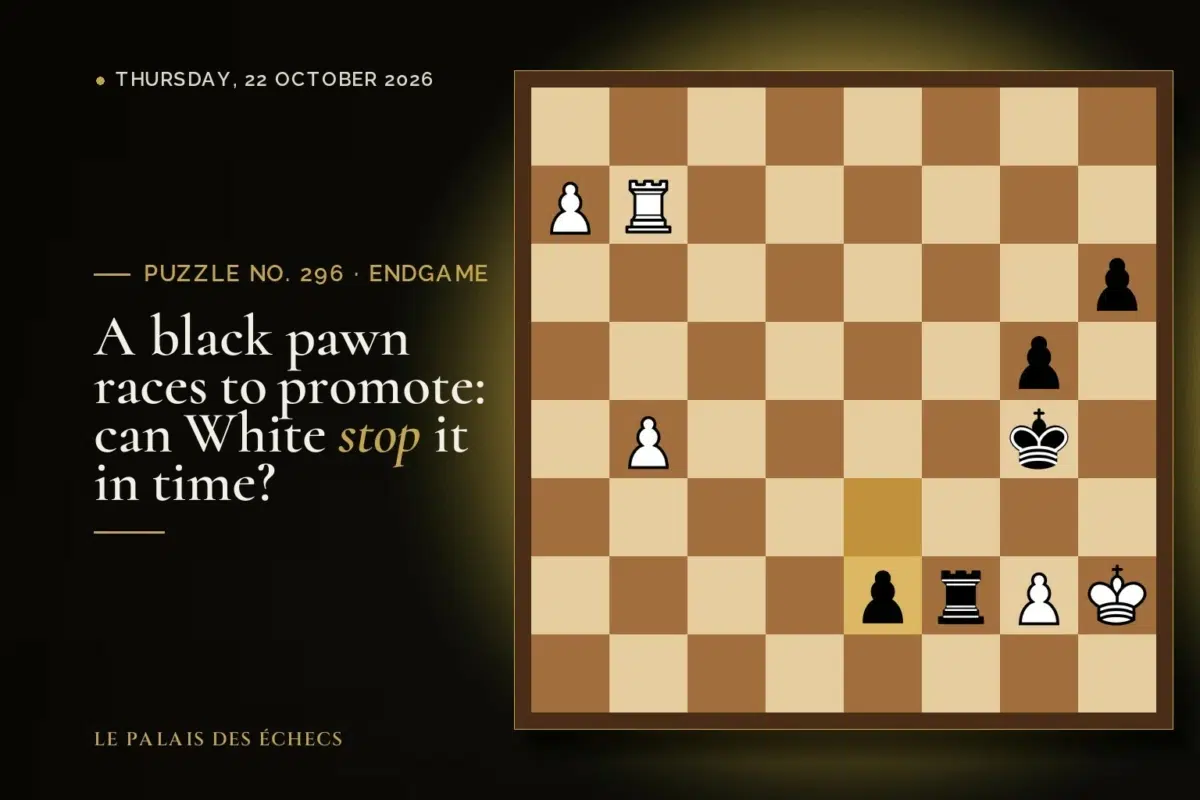 Position of chess puzzle No. 296: White to play and win