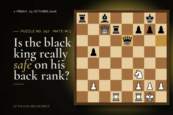 Position of chess puzzle No. 297: White to play and mate in 3
